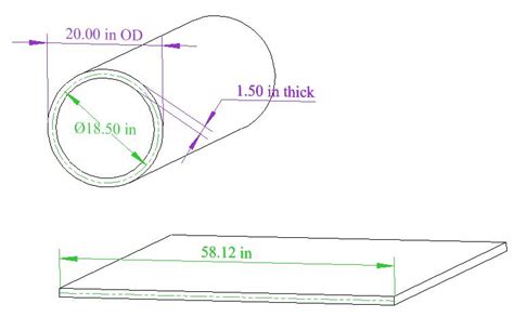 how to make a cylinder out of sheet metal|blank cylinder plate length formula.